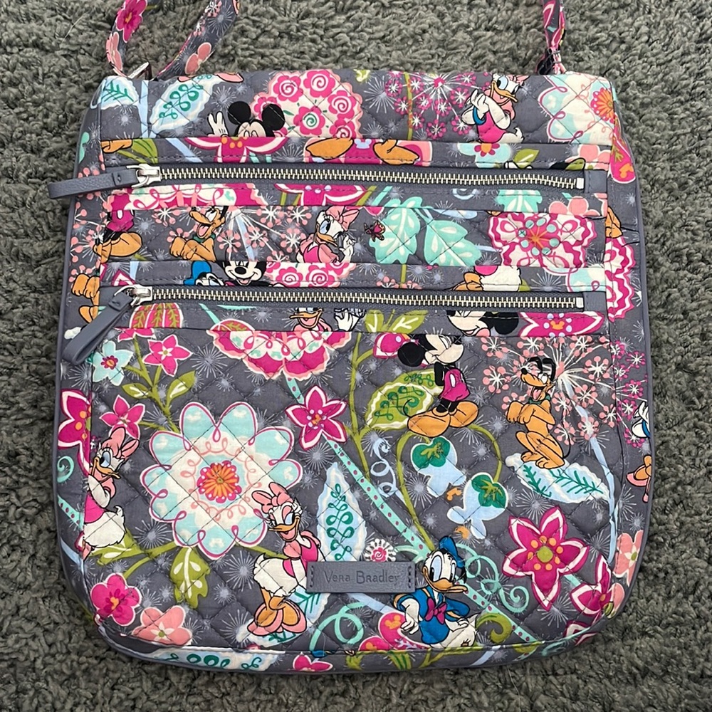 Disney Triple Zip Hipster Crossbody Bag in Signature Cotton